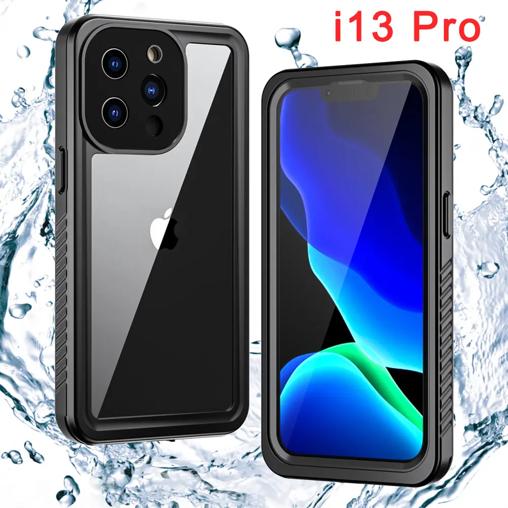 IP68 Sand Dust Shock Water proof Support Wireless Charge Underwater Waterproof Mobile Phone Case Cover for iPhone 13 Pro