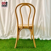 Chaise Thonet empilable en résine PP naturelle, style antique, pour événements et mariages, capacité 450 kg, vente en gros usine