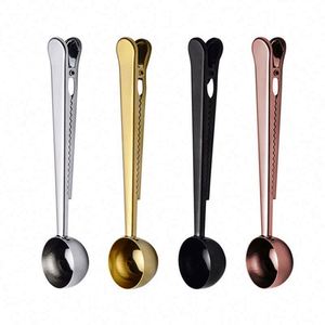 Factory Custom Baking 15ml Bag Clip <b>Spoon</b> Coffee Powder Stainless Steel <b>Measuring</b> <b>Spoons</b> - Product Image 1