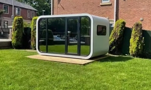 Mini-apple cabine Mobile Office club casas café Galpão para quintal Prefab <span class=keywords><strong>House</strong></span> - Product Image 4