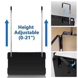 Espejo de Maquillaje Triple Plegable, Retráctil, Ajustable, Portátil, con Tres Espejos - Product Image 3