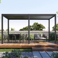 Arches étanches tonnelles structure d'abri de voiture à persiennes système solaire abri de voiture panneaux solaires transparents pergola aluminium d'extérieur