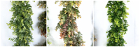 QSLH-C0003 Guirlande d'eucalyptus artificielle en gros, plantes vertes en plastique, vigne artificielle
