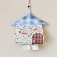 Kleine Tissue-Box für Zuhause – Wandmontage ohne Bohren, Hängende Stoff-Tasche zur Aufbewahrung von Taschentüchern