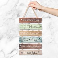 Panneau mural en bois pour la consécration des adolescents, design avec texte motivant pour la décoration de chambre