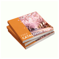 Brochure de catalogue imprimée sur mesure en gros livret de magazine impression de reliure parfaite en couleur dépliant de prospectus