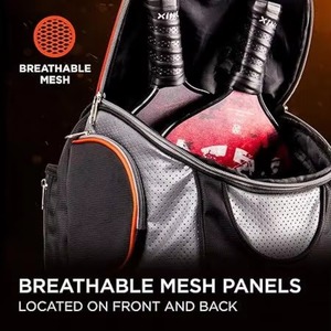 Mochila de Pickleball para Torneos, Raquetas de Tenis y Pickleball, Pelotas de Tenis y Pickleball y Más, Beige - Product Image 4