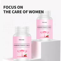 Probiotiques pour femmes OEM/ODM personnalisés pour la santé vaginale, probiotiques à la canneberge, comprimés probiotiques pour femmes