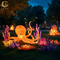 SGL172 City Lights Show Lanterne animale de l'océan personnalisée Lanterne de festival marin de méduses chinoises