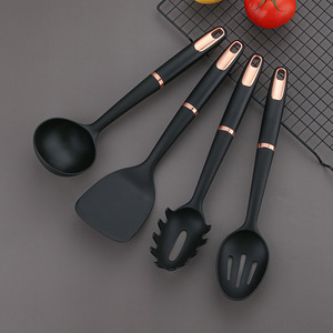 Juego de utensilios de cocina de nailon de 9 piezas, espátula antiadherente, cuchara, colador, volteador de huevos, herramientas de cocina - Product Image 1