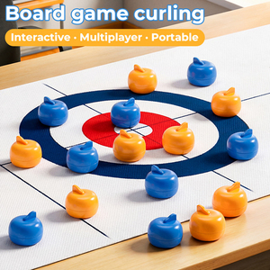 Jeu de curling portable de bureau, mini jeu de société de lancer de boules sur glace, jouet éducatif et compétitif d'intérieur pour enfants - Product Image 3