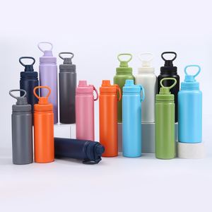 Botella de Agua Deportiva de Acero Inoxidable 304 con Aislamiento al Vacío, Aislamiento Térmico de 12-24 Horas, Diseño Moderno Recto - Product Image 1