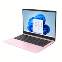 Hoş 14 inç Dizüstü Bilgisayar Intel 6500Y FHD IPS Ekran Windows 11 Pro Makaron Pembesi Öğrenci Ofis Taşınabilir Laptop Bilgisayar
