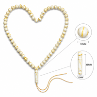 Chapelet islamique 66 perles imitation ambre russe, Tasbih, Misbaha, Chapelet de prière musulman