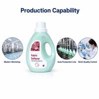 Stok Tersedia 1L Pelembut Pakaian Aroma Bunga Produk Perawatan Pakaian Setelah Mencuci Deterjen Cair Pemasok Grosir