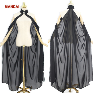 Mantello con Cappuccio in Chiffon, Cappa Medievale, Abito Wicca, Sciarpa per Costume da Strega o Mago, Halloween, Donna, Coldker - Product Image 1