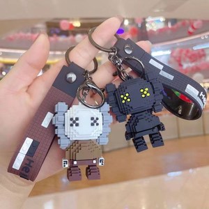 Mengda moda caliente bloques de construcción dibujos animados Kaw muñeca <span class=keywords><strong>llavero</strong></span> lindo pareja joyería llave colgante bolsa colgante muñeca <span class=keywords><strong>llavero</strong></span> - Product Image 5