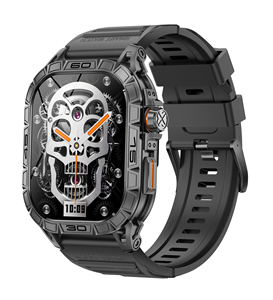 Montre connectée AMOLED avec écran carré de 1,96 pouce, affichage IP67, musique, météo, boussole K63, sports de plein air, grande batterie, fitness - Product Image 1