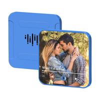 Aimant de réfrigérateur musical personnalisé avec photo, joue des chansons personnalisées, boîte à musique lumineuse réglable, lecteur audio, cadeau
