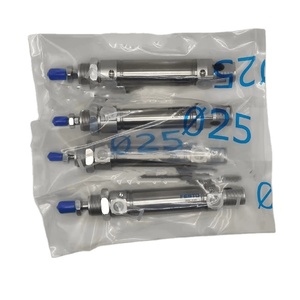 DSNU Series <b>Mini</b> Pneumatic Cylinder Double Acting Aluminum Alloy Round Air Cylinder with Pump for Automation Equipment - Product Image 1