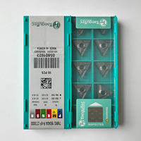 Plaquette de tournage en carbure à pointe céramique TaeguTec TNMG160404R-VF CT3000 pour acier, acier inoxydable, fonte, outils de tournage CNC