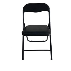 Trung Quốc giá rẻ màu đen kim loại gấp tiệc khách sạn ghế cho thuê tổ chức sự kiện sử dụng giá rẻ kim loại gấp ghế - Product Image 6