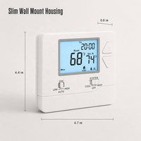 Thermostat programmable pour hôtel 24VAC, directement de l'usine, avec radiofréquence 915 MHz PTAC pour climatisation, 7 jours/24h