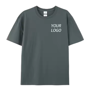 เสื้อยืดโลโก้สั่งทำ ผ้าฝ้าย 100% 220 กรัม พิมพ์ลาย เสื้อยืดผู้ชายไซส์ใหญ่ เสื้อยืดลายกราฟิก เสื้อยืดโอเวอร์ไซส์สำหรับผู้ชาย ผลิตเอง - Product Image 1