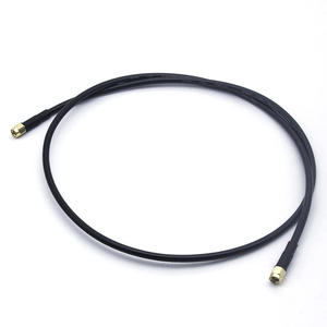 Cable de Puente SMA Macho a SMA Macho con Conector de Crimpado para Cable Coaxial <span class=keywords><strong>RG58</strong></span>, 1m - Product Image 1