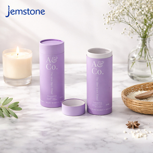 Caja de Cartón Kraft para Velas de Cera de Soja Ecológicas de Diseño Personalizado, Difusor de Aroma, Caja de Papel para Velas, Perfume en Cilindro - Product Image 2