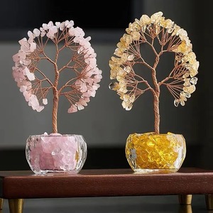 Albero della Ricchezza, <span class=keywords><strong>Energia</strong></span> e Fortuna in Cristallo Naturale Intagliato, Decorazione Ecologica per Ufficio, Direttamente dalla Fabbrica - Product Image 2