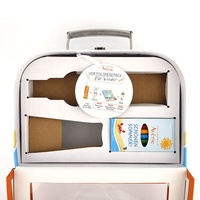 Brothersbox Boîte cadeau personnalisée en métal portable avec serrure, boîte à papier transparente, mini valise, emballage