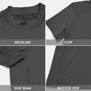 T-Shirt Estiva da Uomo Personalizzata, Traspirante, ad Asciugatura Rapida, Leggera, per Palestra, Corsa, Escursionismo, Allenamento, Casual, Manica Corta - Product Image 4