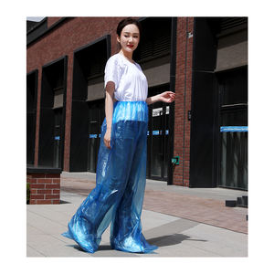 PEプラスチック特大厚く屋外PEキャンプ大人使い捨てレインパンツ工場カスタマイズ - Product Image 1