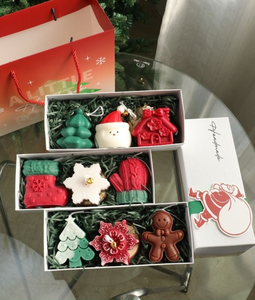 Bougies de Noël en cire de soja faites à la main, sans flamme et sans fumée, pour anniversaires, mariages et Nouvel An - Coffret cadeau décoratif en gros - Product Image 6