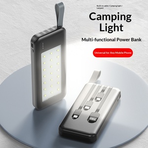 Banco de Energía Portátil de Iones de Litio de Gran Capacidad (30000 mAh) con Cable Integrado, Nuevo Estilo, QC 2.0, Múltiples Salidas USB, Logotipo Impreso - Product Image 1