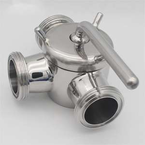 Aço Inoxidável 304 316L Higiênico Rosca Tipo Três Vias Stopcock <span class=keywords><strong>Valve</strong></span> <span class=keywords><strong>Plug</strong></span> <span class=keywords><strong>Valve</strong></span> - Product Image 5