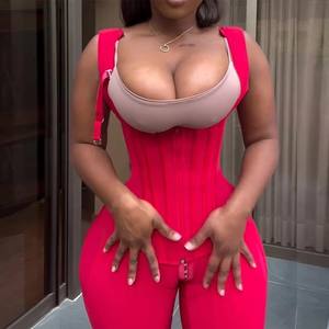 <span class=keywords><strong>Faja</strong></span> de Alta Compresión con Control de Abdomen, <span class=keywords><strong>Faja</strong></span> Postparto hasta el Tobillo, Control de Cintura y Abdomen, Levanta Glúteos, Corsé Moldeador de Cuerpo Completo - Product Image 4