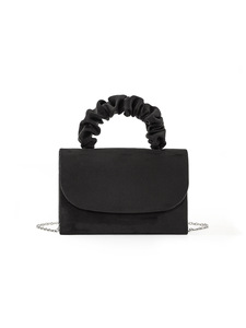 Low Price New Pleated Solid Color Handbag for Women Simple Small <b>Square</b> Bags Single Shoulder Diagonal Cross Hand-Held Dinner Bag - Product Image 2