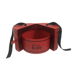 Scatola di fiori di carta d'amore a forma di <span class=keywords><strong>cuore</strong></span> con apertura a doppia porta di lusso di fascia alta per la decorazione di imballaggi per confezioni di fiori di gioielli regalo - Product Image 5