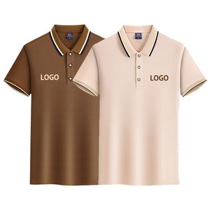 Prix compétitif, polos de haute qualité, tissu en soie, polyester, t-shirts pour hommes avec logo personnalisé - Product Image 1