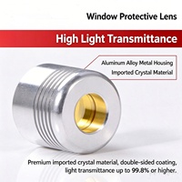 Lensa Jendela Laser ZnSe 20mm CVD Zinc Selenide Jendela Pelindung Laser CO2 10.6um Lapisan AR Ganda untuk Pemotongan dan Pengukiran