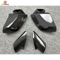 Couvercle de rétroviseur en fibre de carbone sec de remplacement pour Lambo Huracan LP580 LP610 2014-2018 Coque de rétroviseur externe Pièces détachées automobiles
