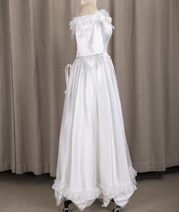 #3163 fotos reales <span class=keywords><strong>Victoria</strong></span> Vintage diseño especial 3/4 manga larga encaje suave encaje hasta marfil vestido de novia - Product Image 4