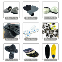 Sepatu Kerja Safety Pria Anti Tusuk dengan Ritsleting Samping OEM, Berujung Baja untuk Bengkel Industri
