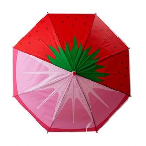 Paraguas Plegable Clásico de 17 Pulgadas con Diseño 3D de Frutas para Niños, Transparente, de Tres Pliegues, para Viajes de Adultos - Product Image 3