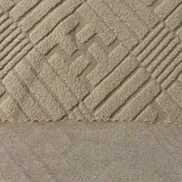 Un côté doux brosse anti-boulochage lettre tricoté Jacquard 100% polyester polaire tissu pour canapé chaise couverture vêtement