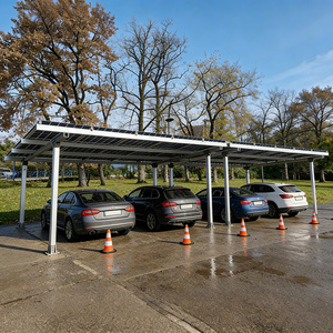 Stock UE Prix de gros Auvent solaire commercial en aluminium étanche pour panneaux photovoltaïques, pour stationnement de voitures - Product Image 2