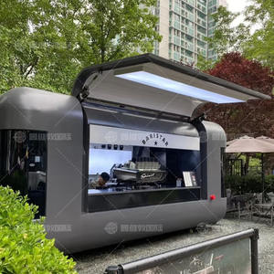 Trailer Makan Mobile Multifungsi 4 Roda Rangka Aluminium Baja Tahan Karat Garansi 1 Tahun Tahan Karat Dilengkapi Daya Listrik Terintegrasi - Product Image 4