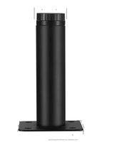 CY-147 Chengyu gros métal réglable caché canapé-lit jambes moyen noir lit jambe Table armoire pieds pour meubles